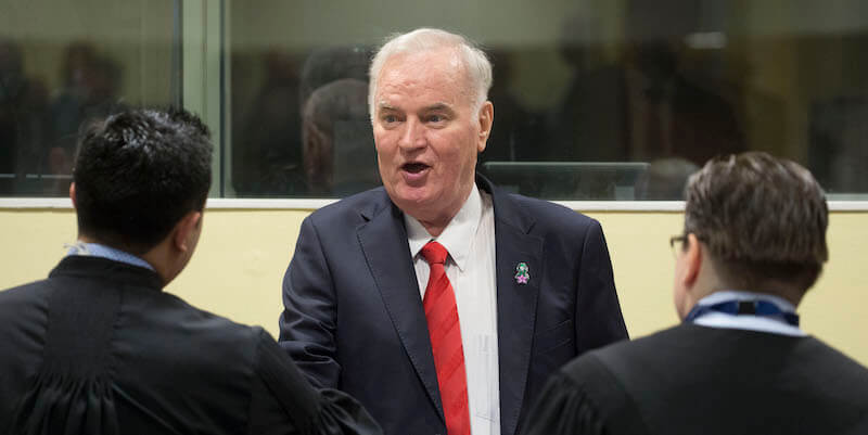 Ratko Mladic è stato condannato in appello per genocidio